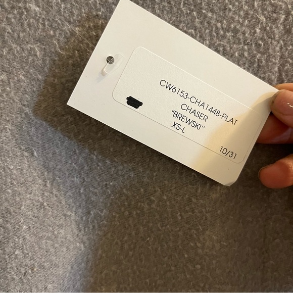 Chaser ‘Brewski’ Sweatshirt/Top Size XS-Med in Grey/Red NWT - Picture 6 of 8